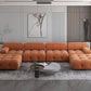 OLIVER Minimalist Modern Velvet U-Shaped Modular Sectional Sofa – 138.6"