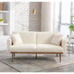 MADISON Modern Sofa Bed, Convertible Loveseat with 2 Decorative Pillows - 63.78"