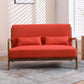 SAVANNAH Mid-Century Modern Loveseat Sofa – Upholstered 2-Seat Couch - 50"