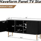 QUINN Lyra Fluted Modern TV Stand – Mid-Century Media Console Entertainment Unit – 55" W
