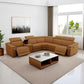 NORAH Modern Reclining Sectional Sofa with Console Storage – Sectional Couch – 225.5" W