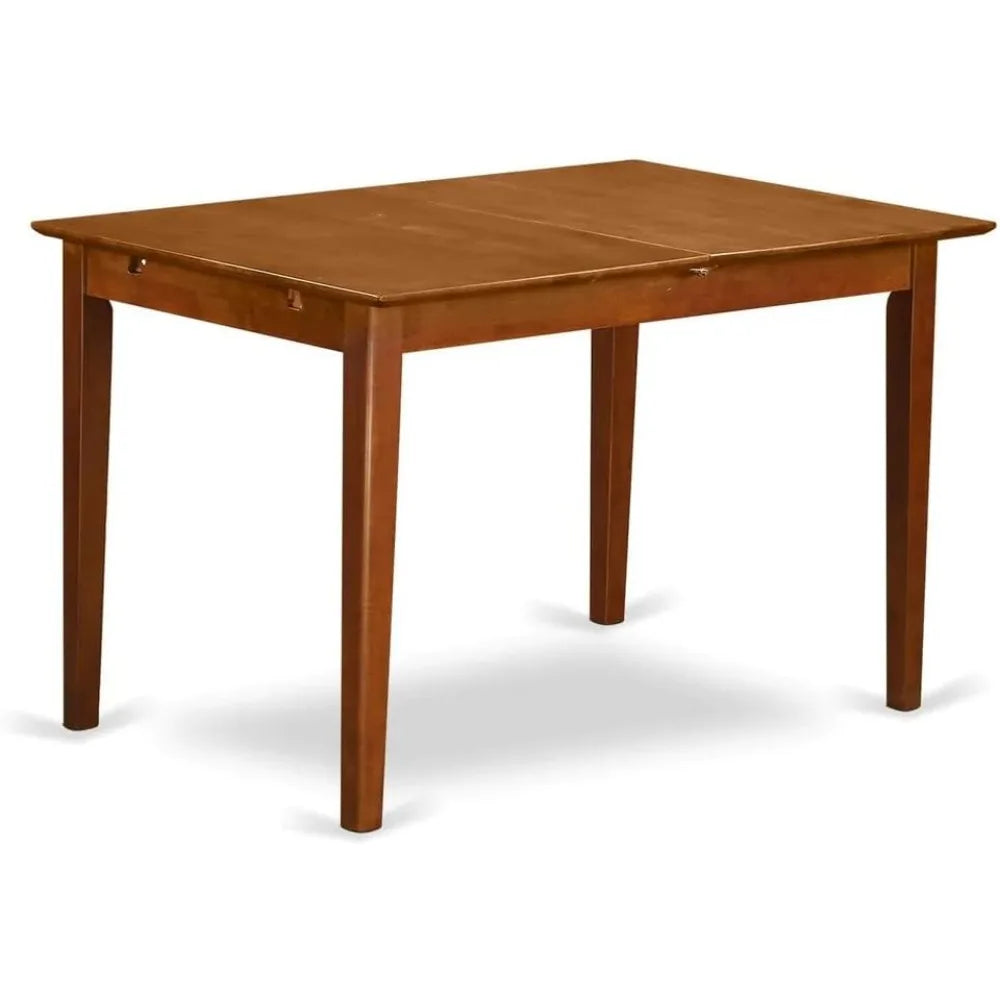 ETHAN Modern Rectangle Wooden Dining Table with Butterfly Leaf - 32"x60" W