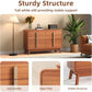 AITANA Mid-Century Modern 6-Drawer Dresser - Cherry Finish - 47.3" Wide