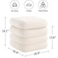 ELLIE Sherpa Upholstered Footstool with Storage - 18.9" W