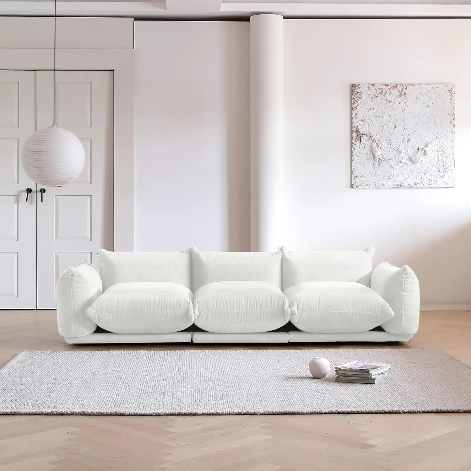 CONNOR Minimalist Modern L-Shaped Modular Sectional Sofa – 82"