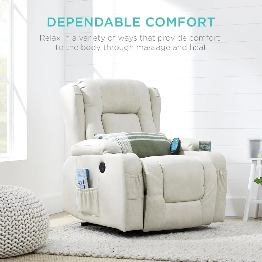 KIMBERLY PU Leather Modern Minimalist Style Lift Recliner Chair - 33" W