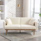 MADISON Modern Sofa Bed, Convertible Loveseat with 2 Decorative Pillows - 63.78"