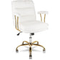 UNION Ergonomic Office Desk Chair with Arms and Wheels - 24.4" W