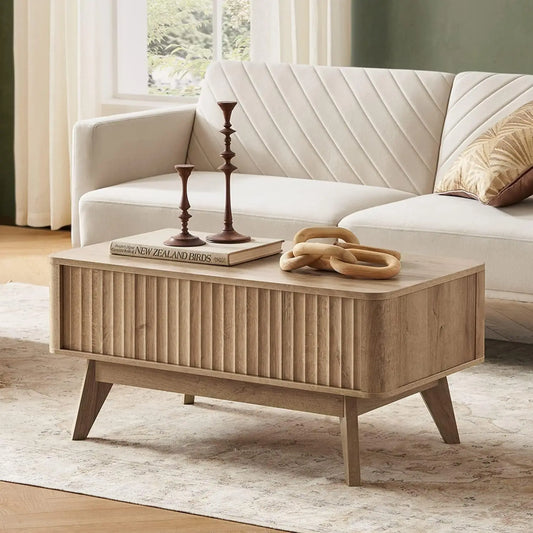 JESUS Brooklyn Mid-Century Lift Top Coffee Table  – 35.5"W