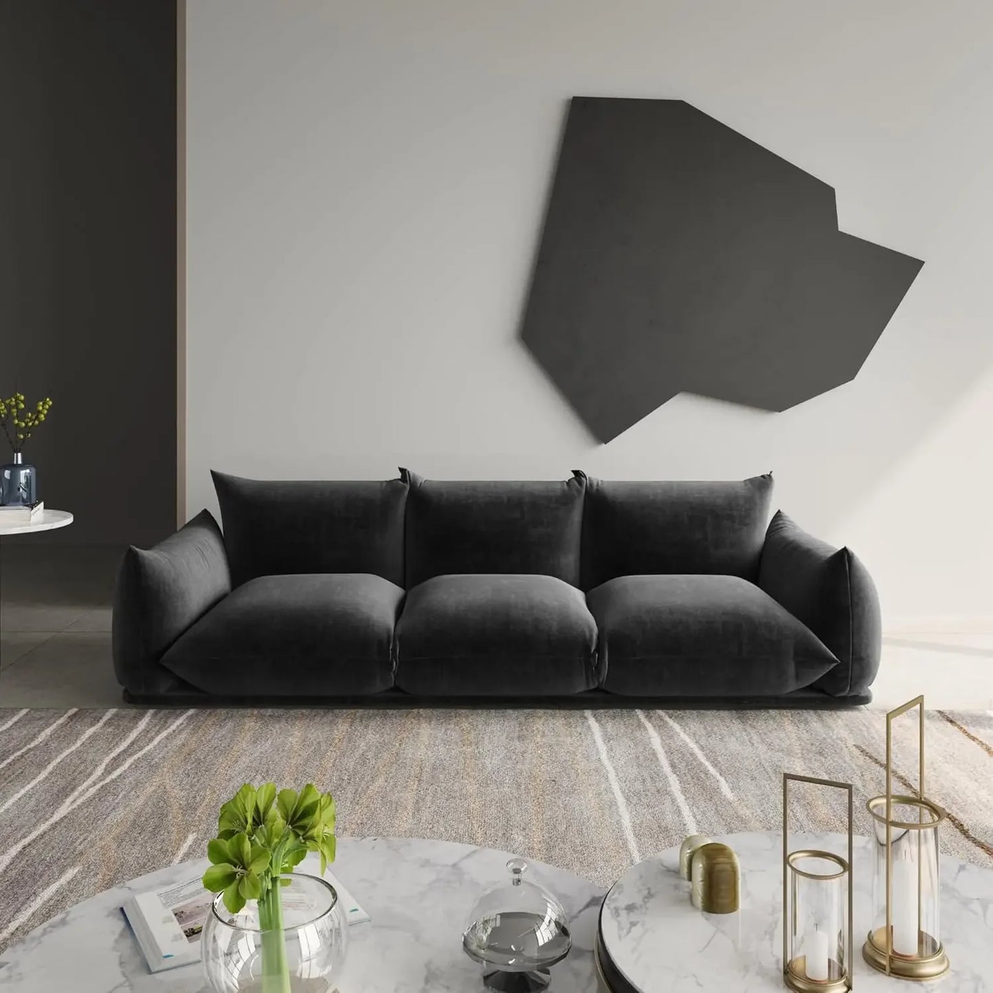 CONNOR Minimalist Modern L-Shaped Modular Sectional Sofa – 82"