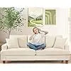 OLIVIA Corduroy 3-Seater Deep Seats, Comfy Modern Love Seat - 87"