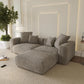MELISSA CloudLuxe Modern Oversized Modular Sectional Sofa | L-Shaped 118.1″ W Couch with 4 Pillows