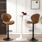 Bar Stools Set of 2 Modern Swivel Bar Chairs, Barstools Counter Height with High Backrest, Easy 3-5 Minute Assembly