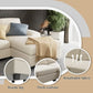 TRISTAN Minimalist Modern U-Shaped Modular Sectional Sofa Sleeper Fabric Couch - 110.2"W
