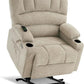 MELANIE Large Power Lift Recliner Chair Sofa with Massage and Heat for Big – 41.7" W