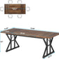 EMILY Rustic Farmhouse Rectangular Dining Table - 70.8" W
