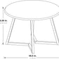 ISABELLA Metro Mid-Century Modern Round Dining Table – 45.5"W