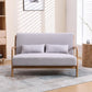 SAVANNAH Mid-Century Modern Loveseat Sofa – Upholstered 2-Seat Couch - 50"