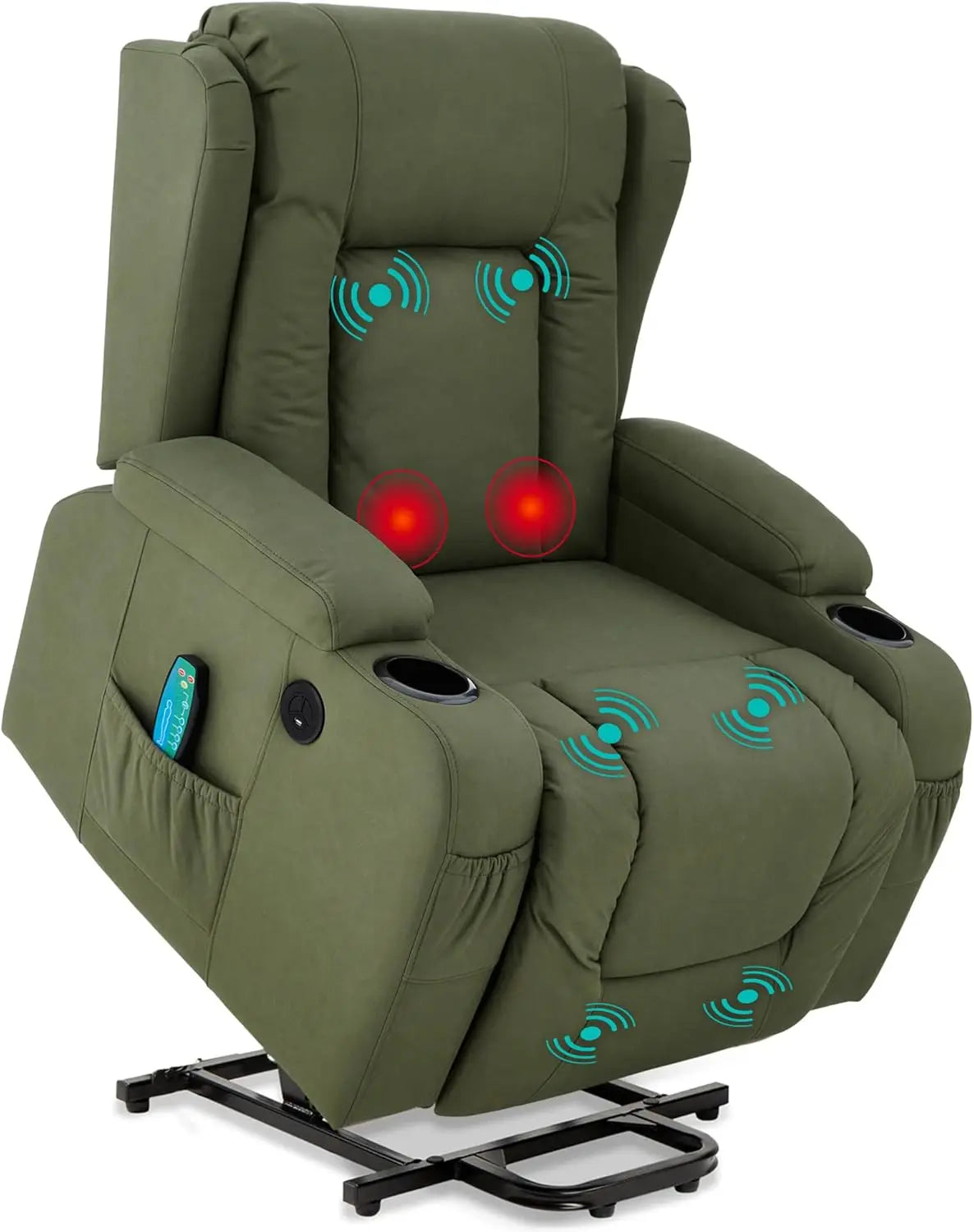 KIMBERLY PU Leather Modern Minimalist Style Lift Recliner Chair - 33" W