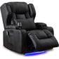 ANNABELLE  Power Recliner Chair with Heat & Massage - Velvet Recliner Sofa for Living Room - 31.5" W