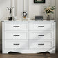 NYLA Modern Minimalist Wide Wooden Dresser - 47''