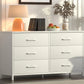 ARIEL Modern Minimalist 6-Drawer Dresser – Wide Storage Chest – 47.2''