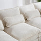 NAOMI Cloud Haven Modern U-Shaped Sectional Sleeper Sofa – Chenille Fabric Couch – 110.63"W