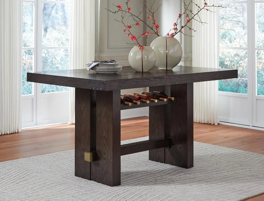 MIA Modern Traditional Rectangle Extension Dining Table – 72" W