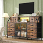 DELANEY Modern Dresser with LED & Power Outlets - Storage Chest for Bedroom & Living Room