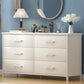 ARIEL Modern Minimalist 6-Drawer Dresser – Wide Storage Chest – 47.2''