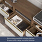 JORDAN Modern Home Entertainment Center, Media Console Table - 70" W