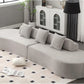 TYLER Modern Minimalist Modular Sectional Sofa, Curved 4-Seater - 130.05"