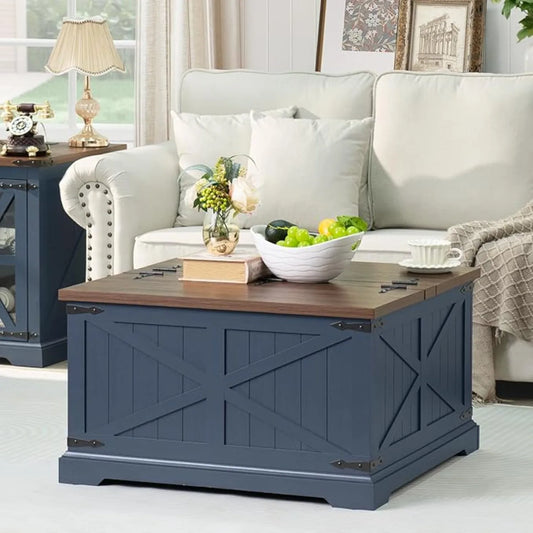 ALEXANDRA Farmhouse Square Coffee Table – 31.5'' W