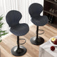 Bar Stools Set of 2 Modern Swivel Bar Chairs, Barstools Counter Height with High Backrest, Easy 3-5 Minute Assembly