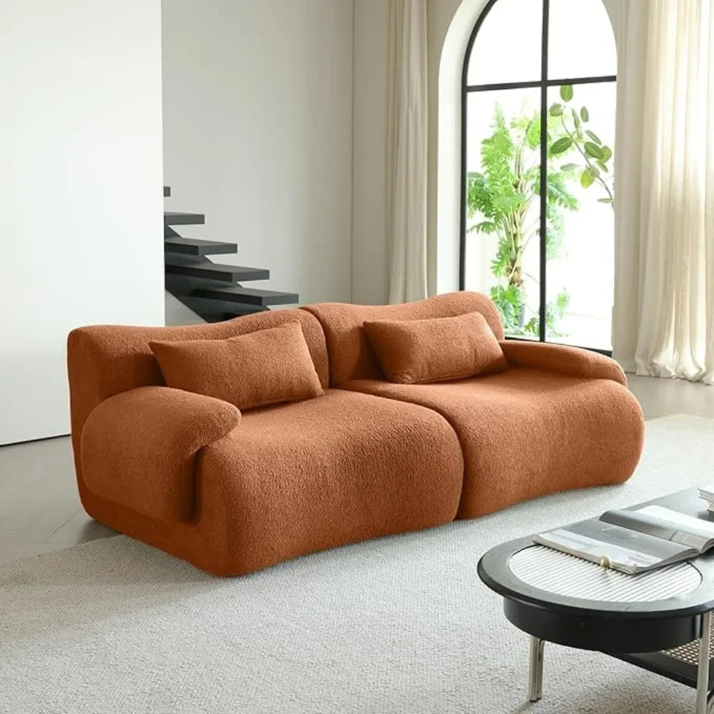 SAMUEL Modern Cloud Modular Sectional Sofa – Fluffy Boucle Couch - 78.7"