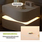 ARIYAH Modern LED Leather Nightstand with Drawers - 2-Drawer Bedside Table 22''