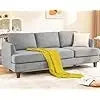 WILLIAM Mid Century Modern 3 Seater Sofa Couch with Deep Seats and Armrests - 89.37''