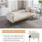 MADISON Modern Sofa Bed, Convertible Loveseat with 2 Decorative Pillows - 63.78"