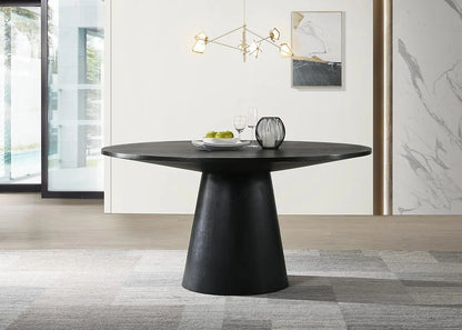 VICTORIA Minimalist Modern Round Dining Table – 59"W