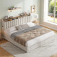 Aylani Modern Upholstered King Size Bed Frame 77.95'' Wide with Storage Drawers