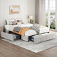 Blessing Modern Upholstered King Platform Bed Frame 79" Wide with 4 Storage Drawers