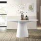 VICTORIA Minimalist Modern Round Dining Table – 59"W