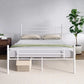 LEILANI Modern Metal Platform Bed Frame with Headboard & Footboard – 54'' Wide