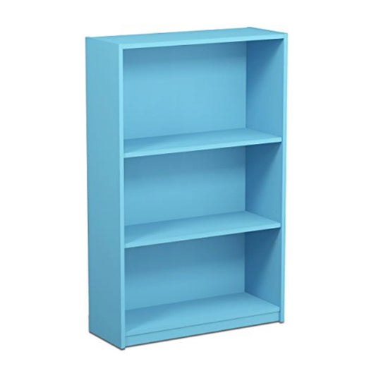 JAYA Simple Home 3-Tier Adjustable Shelf Bookcase, Light Blue