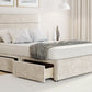3 Linen Single Divan Bed