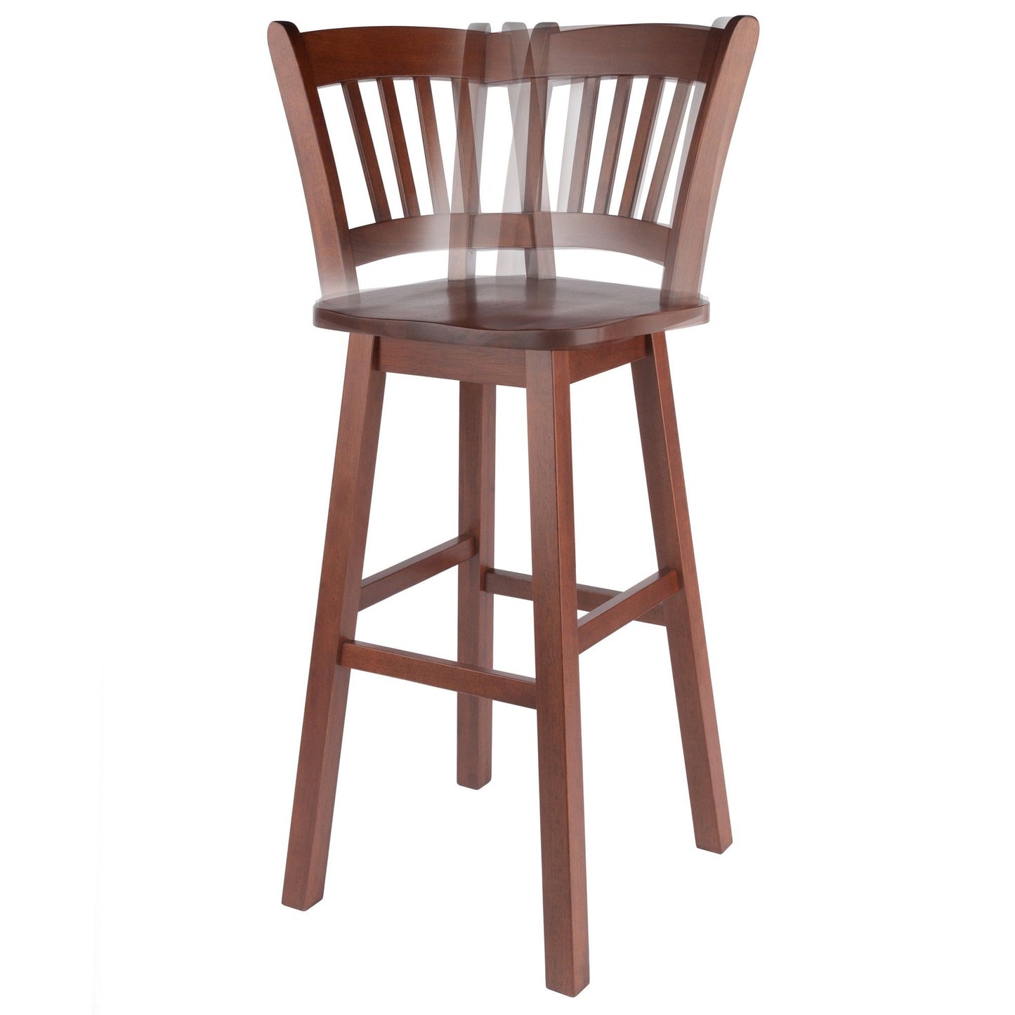 Fina Swivel Seat Bar Stool – Transitional Style, Bar Stoolb - 16.3" W