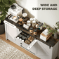 Farmhouse sideboard buffet cabinet with sliding barn doors