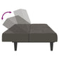 Aveline 2-Seater Sofa Bed in Dark Gray Velvet