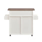 Techni Home deluxe kitchen island cart with water-resistant top