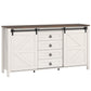  60-inch farmhouse buffet cabinet with barn doors 
